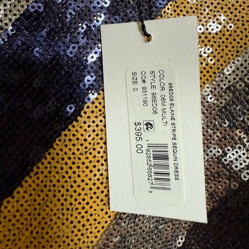 Milly Elaine stripe sequin dress - Picture 3 of 4